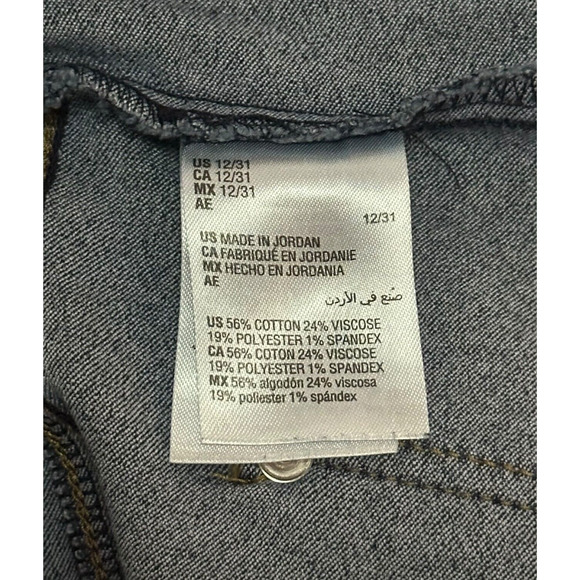 INC INT'L CONCEPTS Flare Bell Bottom Jeans Tummy Sculpt Denim High Rise DarkWash - Picture 9 of 10